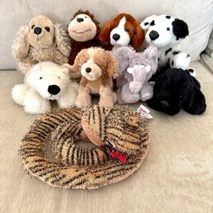 9 GANZ Webkinz Plush Stuffed Animals - No Codes